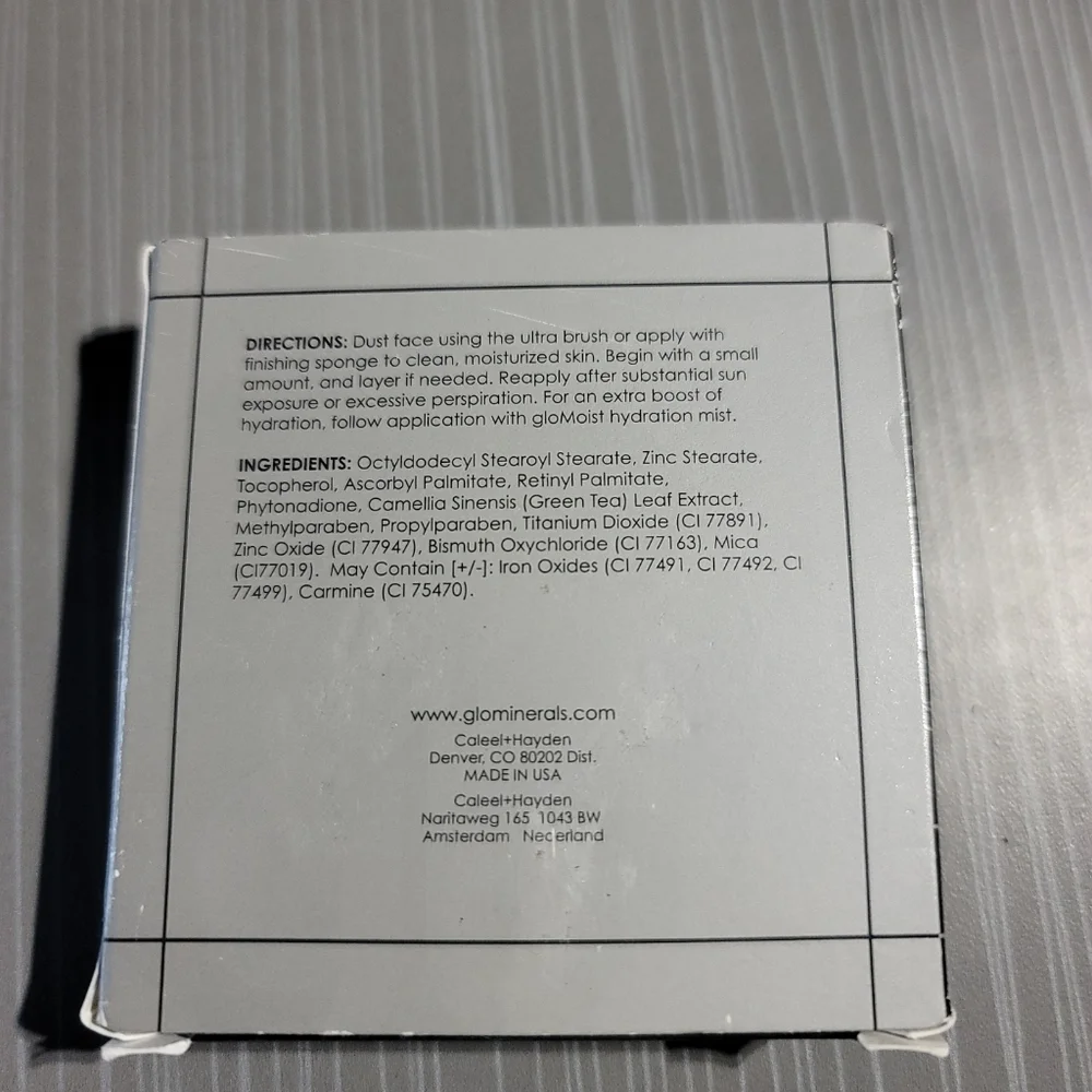 Glominerals - Glo Pressed Base - COCOA Dark‎ - New in Box - Full Size 0.35oz NEW
